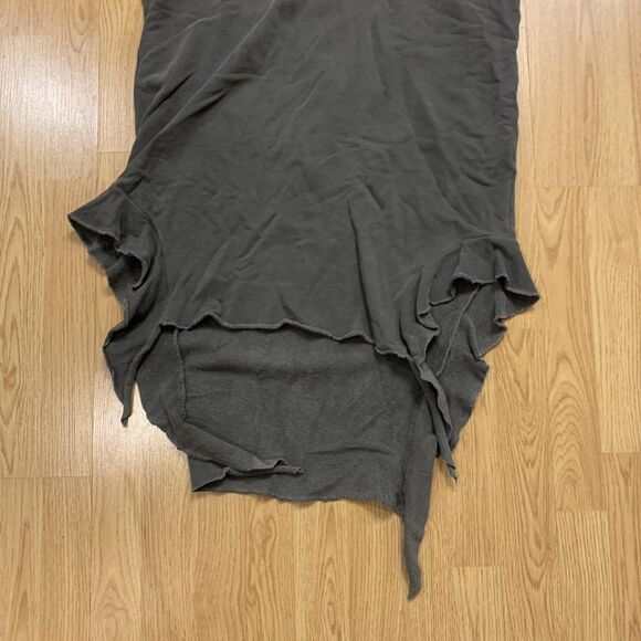 NSF Sweater Dress Womens Small Gray Hooded Asymmetrical Hem French Terry BOHO - Picture 4 of 16